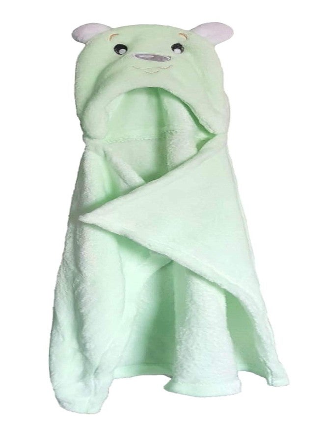 First Kick Baby Blankets Newborn Combo Pack of Super Soft Bathrobe Baby Wrapper Durable Polyester Cum Baby Bath Towel for Baby Boys Girls (80cm x 80cm, 0-6 Months) Pack of 2 Yellow Duck, Green Dog - Image 5