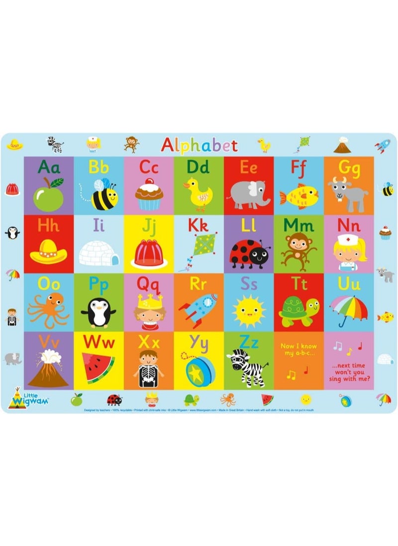 Little Wigwam Little Wigwam Alphabet Placemat  - Image 1