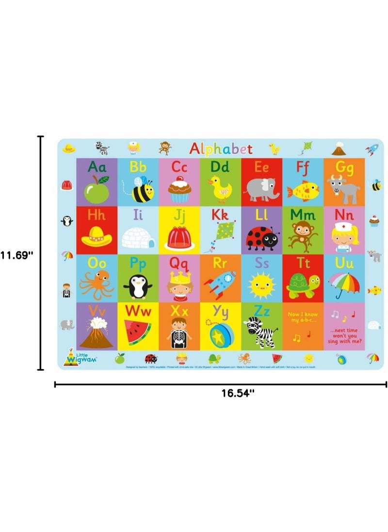 Little Wigwam Little Wigwam Alphabet Placemat  - Image 4