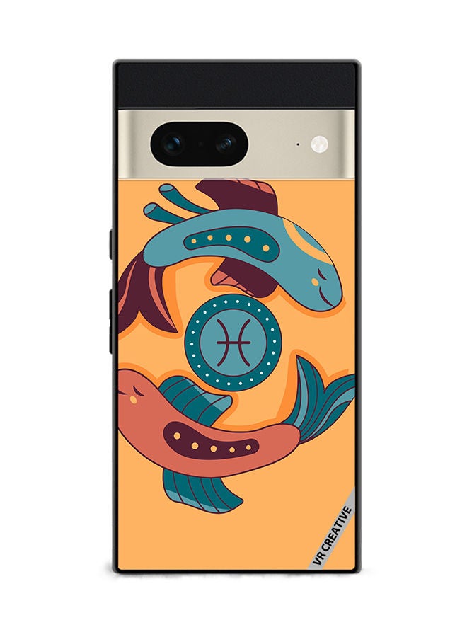 VR CREATIVE Protective Case Cover For Google Pixel 7 Whale Zodiac Signs Design Multicolour - Image 1