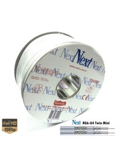 Next Ye-6404Bc Rg-U4 Mini Twin Copper Antenna Cable 100 Meters 
