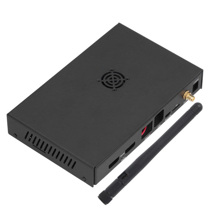 Aluminum Alloy Cooling Case: With Fan & Power Button, Lightweight Corrosion Resistant - High Hardness Heat Dissipation Enclosure for Raspberry Pi CM4 CM4IO Motherboard, DIY Electronics Projects - Image 1