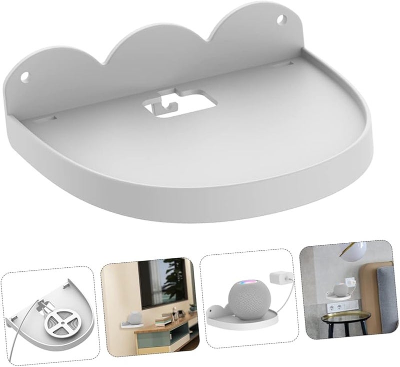 Wall Mounted Audio Rack Speaker Storage Shelf Cable Organizer Strong Bearing Capacity For Living Room Kitchen Bedroom Study - Image 4