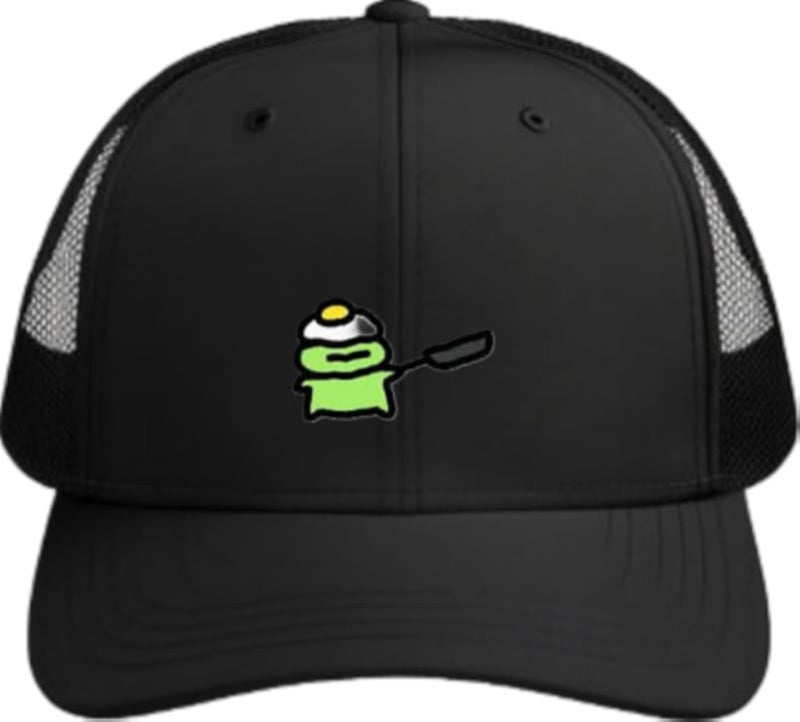 Frog Plain unisex baseball cap Black 2