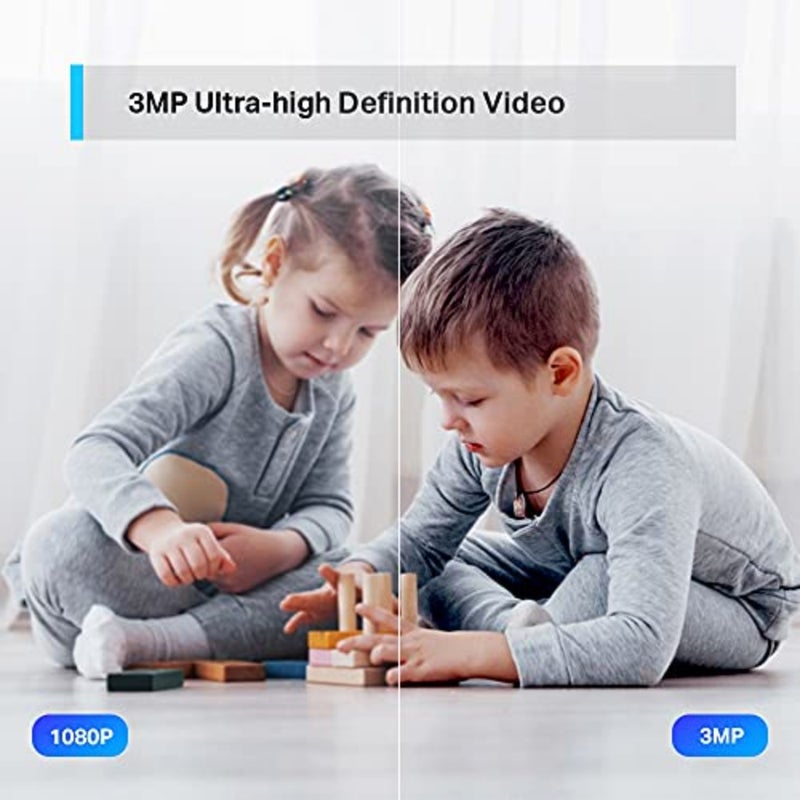 2K Pan/Tilt Home Security Wi-Fi Camera 360° View Baby Crying Detection Motion Tracking and Detection Advanced Night Vision 2-Way Audio Works with Alexa and Google Home TC71 - Image 4