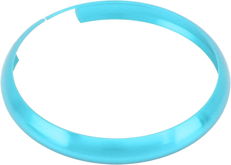 HEEPDD Aluminum Alloy Remote Key Fob Ring Trim Replacement, Replacement, Lightweight Durable Bezel for MINI R55 R56 R57 R58 R59 R60 Key Fob Aluminum Alloy Remote Ring Trim Nan (Sky Blue) - Image 1