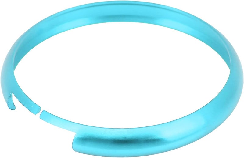 HEEPDD Aluminum Alloy Remote Key Fob Ring Trim Replacement, Replacement, Lightweight Durable Bezel for MINI R55 R56 R57 R58 R59 R60 Key Fob Aluminum Alloy Remote Ring Trim Nan (Sky Blue) - Image 2
