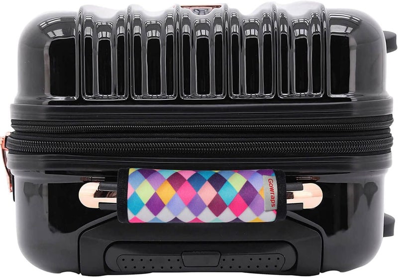 Gowraps Suitcase Tags Identifiers-Luggage Handle Wrap Travel Luggage identifiers For Suitcases Unique Travel essentials for Airplane/Flying/Luggage (Colorful Check) - Image 4
