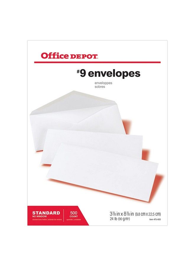 Office Depot Allpurpose Envelopes 9 (3 7 8In. X 8 7 8In.) White Box Of 500 77115 - Image 5