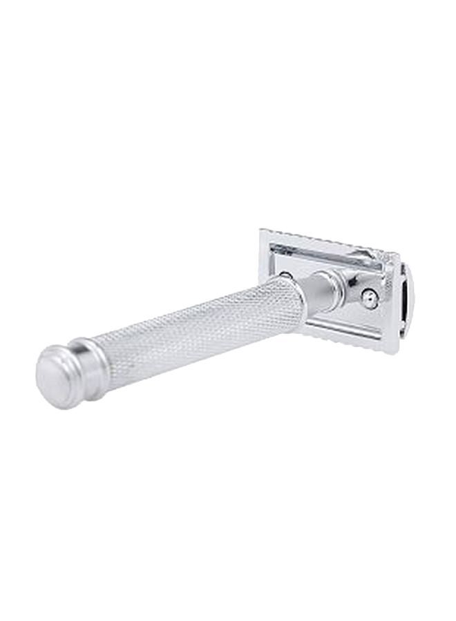 NIBEMINENT Double Edge Shaving Razor Silver - Image 2