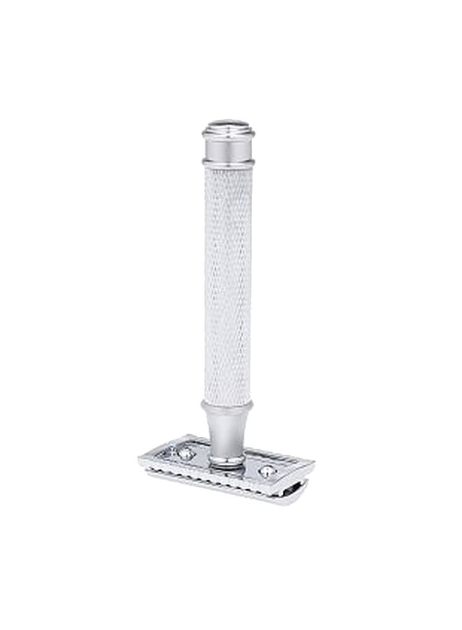 NIBEMINENT Double Edge Shaving Razor Silver - Image 3