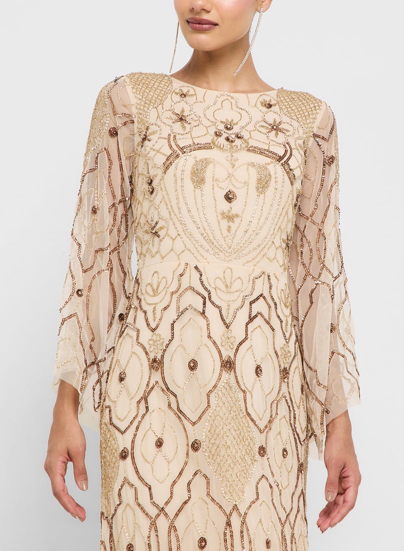 Amelia Rose Embellished Maxi Dress  - Image 3