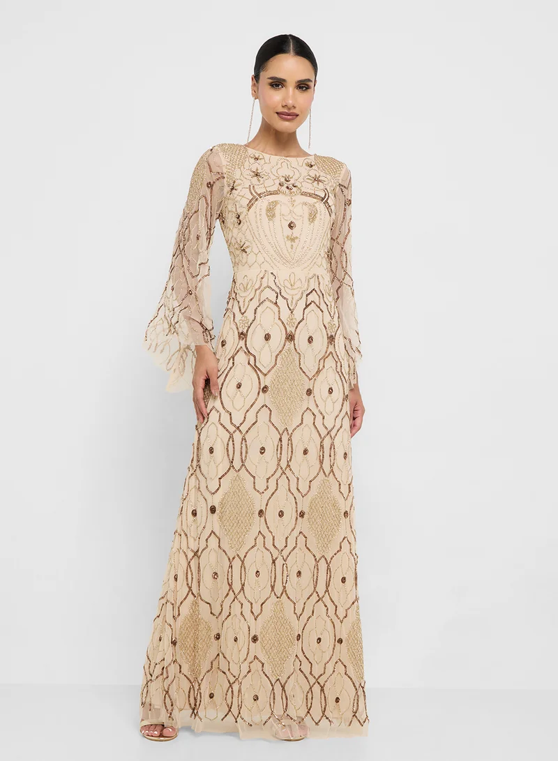 Amelia Rose Embellished Maxi Dress