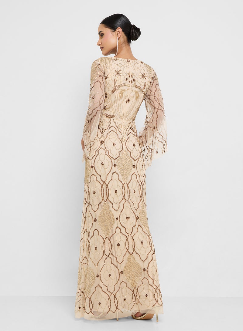 Amelia Rose Embellished Maxi Dress  - Image 2