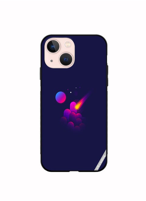 Protective Case Cover For Apple iPhone 14 Plus Space Minimalist Design Multicolour