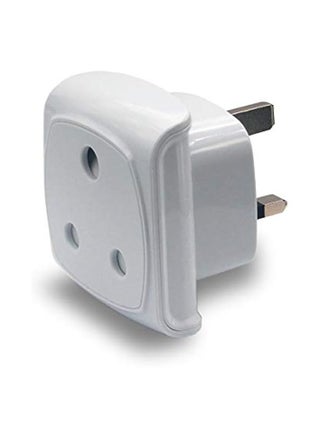 3-pin Large Plug Type M Adapter Convert to 3-pin UK Socket, BS 8546 Approved, Child Safety Protection Design, Flame Proof, 13A Fuse with Safety Shutter (White * 1 Piece) - pzsku/ZD14C6FAFCA6938766FDBZ/45/1752216735/ea7d2c2b-1441-4936-95b0-8c48d1da66da