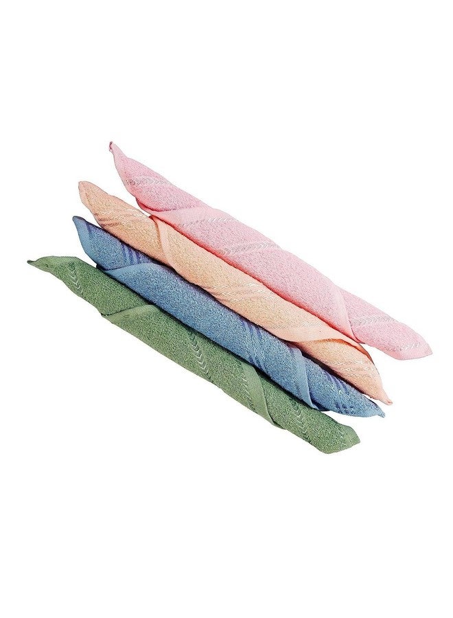 ORAS Luxury Pack of Cotton Pieces Face Towel | Hanky | Handkerchief | Napkins | Ultra Soft | Extra Absorbent, Small Size: 25' × 25' cm (Multi, Set of 6) - Image 3