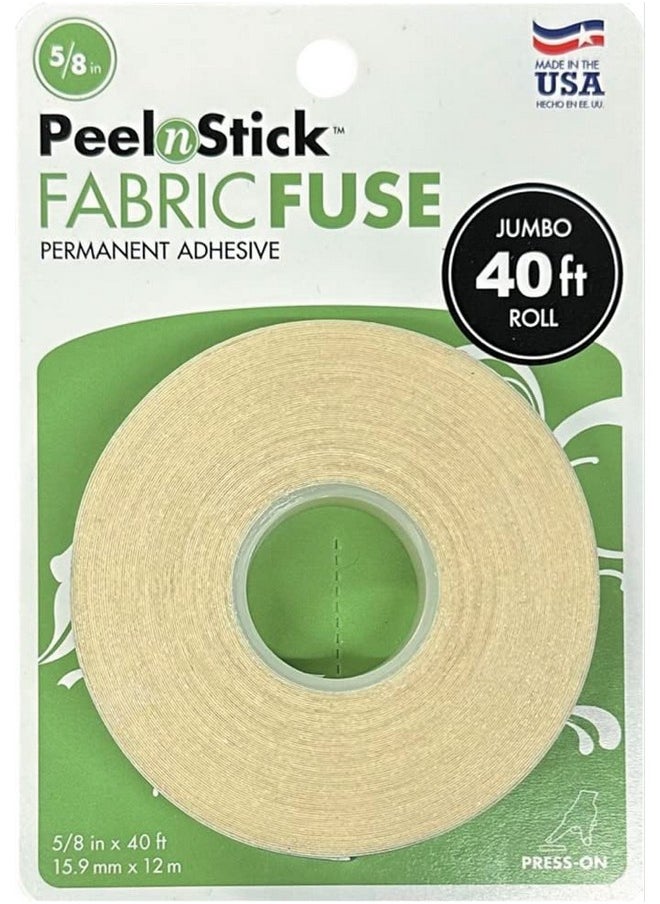 HeatnBond - Peelnstick Fabric Fuse Adhesive 5/8" X 40 Ft Roll - Image 1
