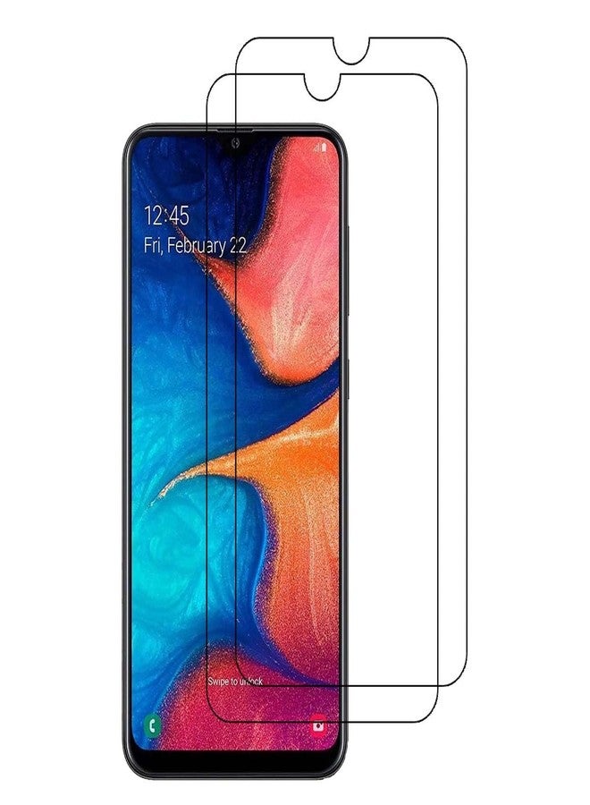 Uponew For Samsung Galaxy A20 Tempered Glass Screen Protectors [2 PACK] Tempered Glass Screen Flat Protector Frontier Protective Glas Touch Screen Protector Clear Cover for Samsung Galaxy A20 SMA205U - Image 1