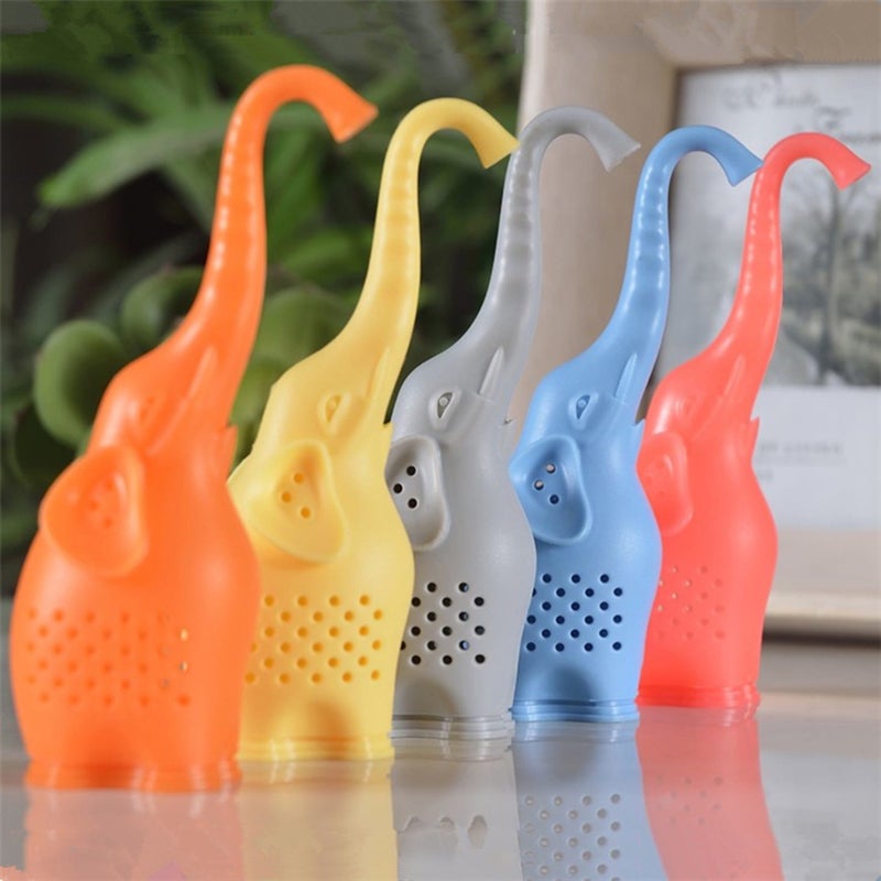 Silicone Elephant Tea Infuser Tea Bag Filter Strainer for Coffee Punch - Image 1