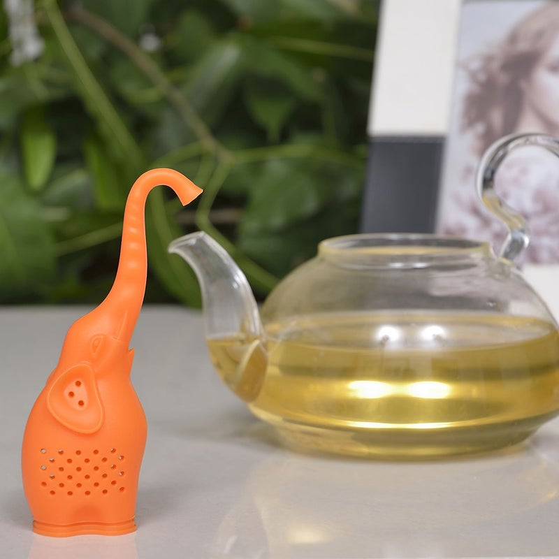 Silicone Elephant Tea Infuser Tea Bag Filter Strainer for Coffee Punch - Image 4