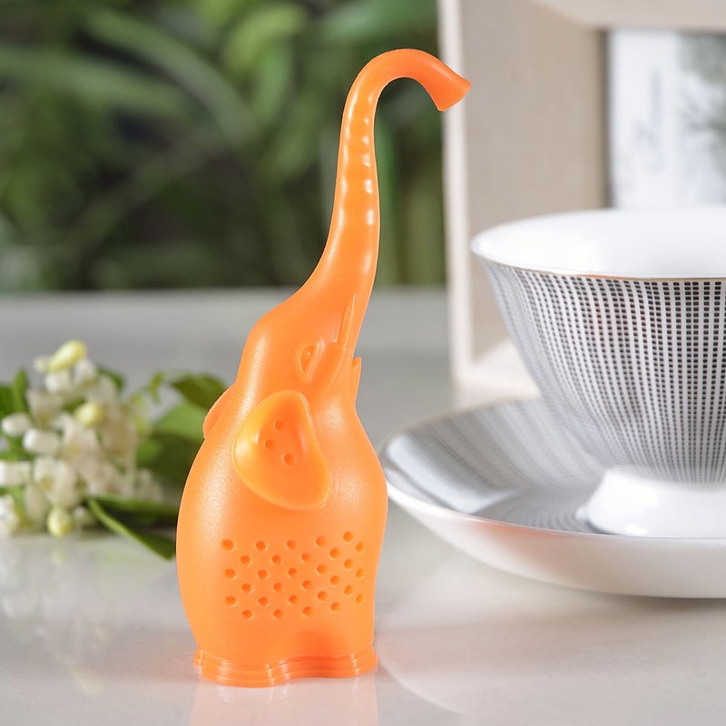 Silicone Elephant Tea Infuser Tea Bag Filter Strainer for Coffee Punch - Image 3