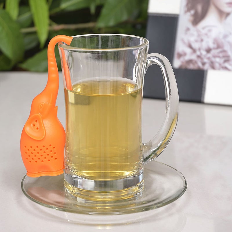 Silicone Elephant Tea Infuser Tea Bag Filter Strainer for Coffee Punch - Image 2