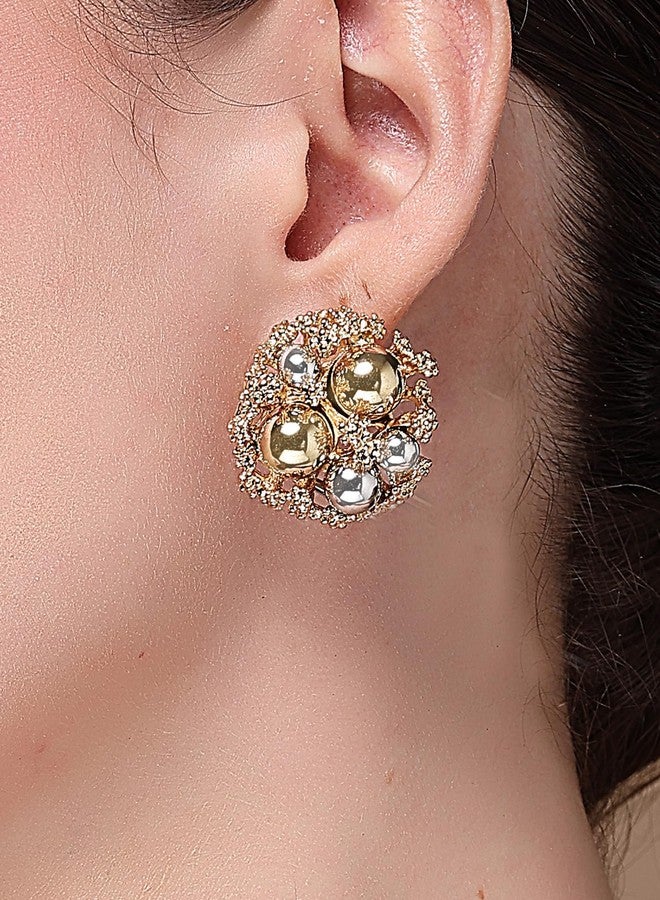 كارات كارت مجموعة كارات كارت من 3 أقراط دائرية مرصعة للنساء - Image 2