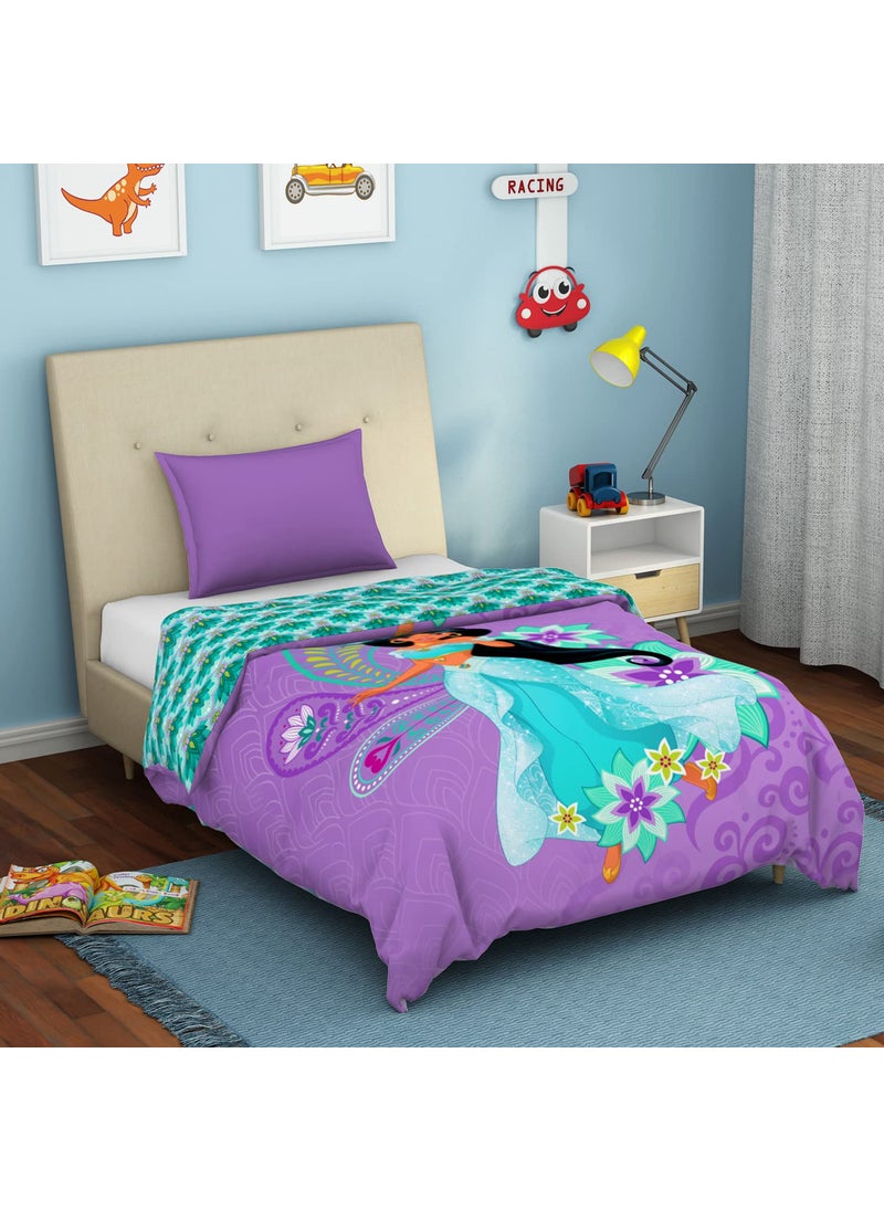 SPACES Spaces 100% Cotton Shell Quilt Single Stain Release Skin Safe Breathable Fabric 180 Tc Light Violet Quilt for Single Bed  - Image 2