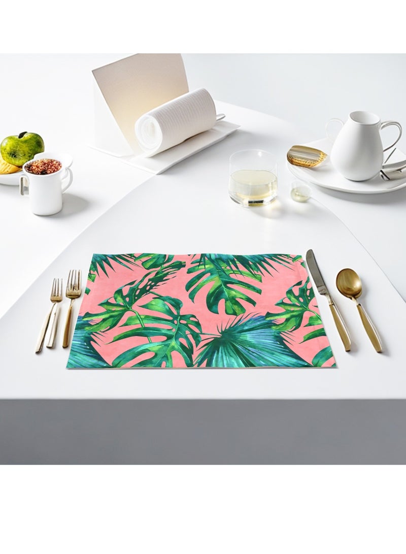 ريزاريز سجادات طاولة استوائية باللون الوردي - Image 1