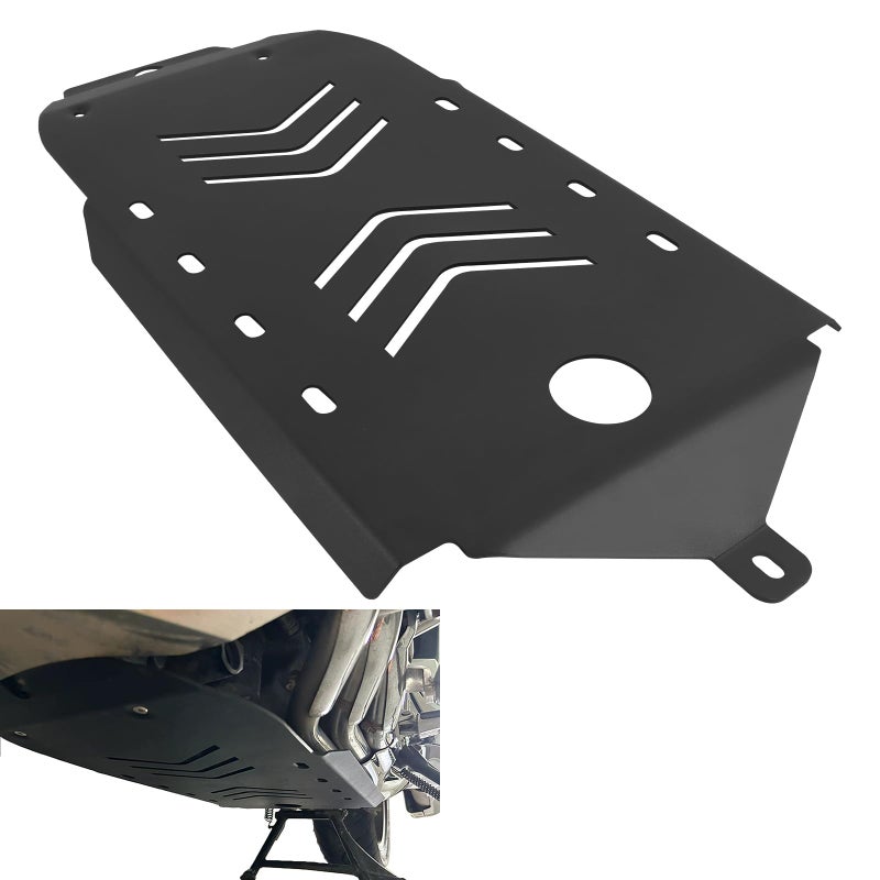 HAONEL Skid Plate Engine Guard Compatible with Honda Goldwing 1800 GL1800 20182023 3mm CNC Aluminum Belly Pan Black Accessories Motorcycle Parts