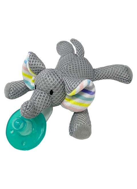 Pacifier Friend With Pacifier - "Elly" Elephant