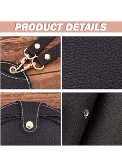 Bukela Sunglass Bag Eyeglass Case,  Leather Sunglasses Pouch with Lanyard, Semi Hard Portable Glasses Case HolderEyewear Sleeve for Eyeglass, Sun Glasses Protector For Women Men  - Image 4