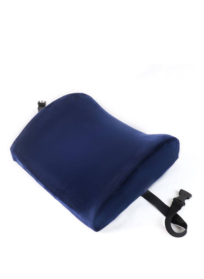 ماكس كمفورت وسادة ظهر طبيه من الفوم الامريكي , للوقايه من آلأم الجزء السفلي من الظهر , لون كحلي - Image 2