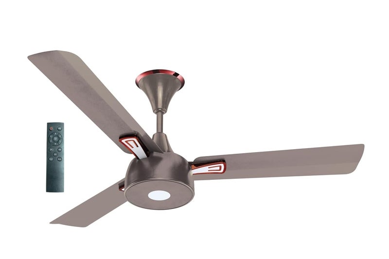 ZENTAX ZENTAX Hybrid 1200mm BLDC Motor 5 Star Rated Sleek Ceiling Fan With Remote Up to 65 Energy Saving 26 Watt Low Energy Running H Gray 