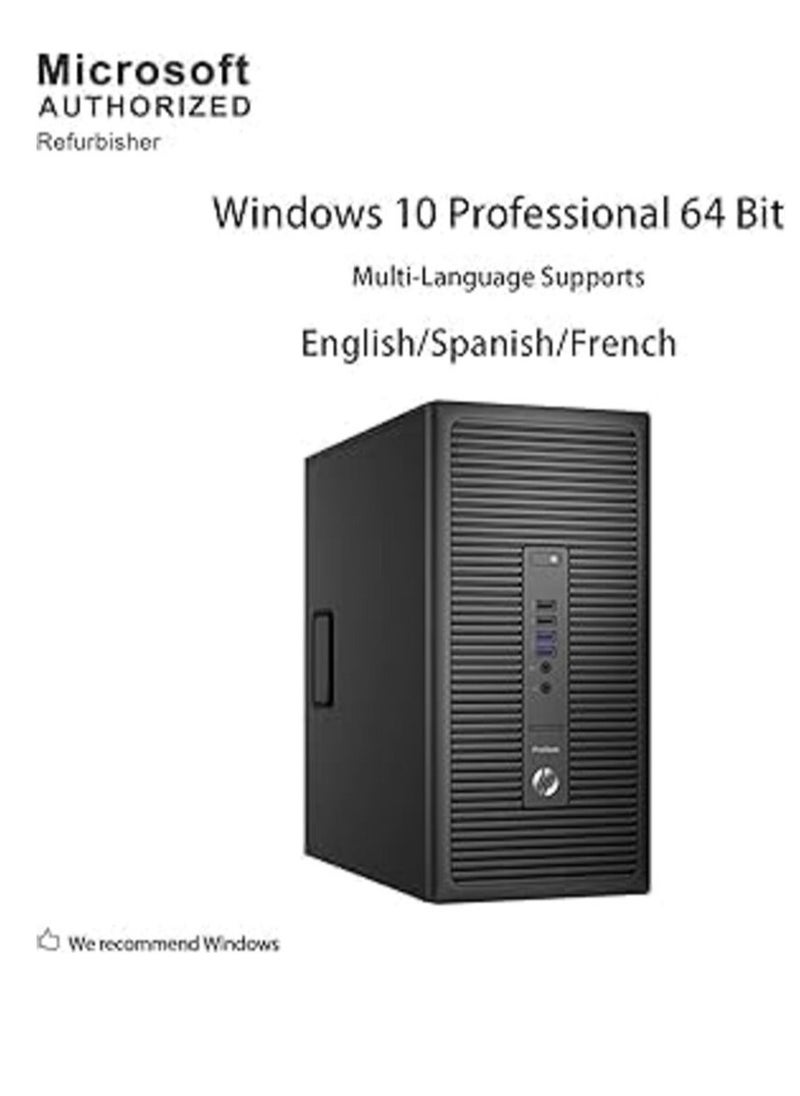 Generic - HP ProDesk 600 G2 Tower Desktop PC Intel Quad-Core i5-6500 up to 3.6GHz, 8G DDR4, 256G SSD, WiFi, Bluetooth 4.0, DVD, Windows 10 Pro 64 Multilingual - Image 1