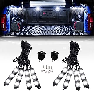Nilight Nilight 8PCS 24LED Rock Light for Cargo Truck Pickup Bed Off Road Under Car Side Marker LED Rock Lighting Kit w/Switch  - Image 1