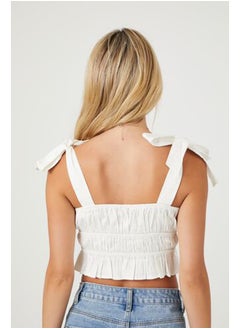 FOREVER 21 Tie-Strap Bow Crop Top  - Image 3