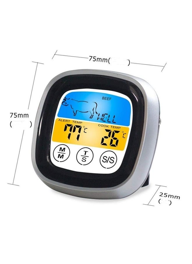 yongsheng Digital Kitchen Thermometer 7.5x7.5x2.5cm，Meat Thermometer, Digital Oven Thermometer, Instant Read Grill Thermometer for Oven BBQ Candy Steak Cooking Baking Grilling  - Image 2