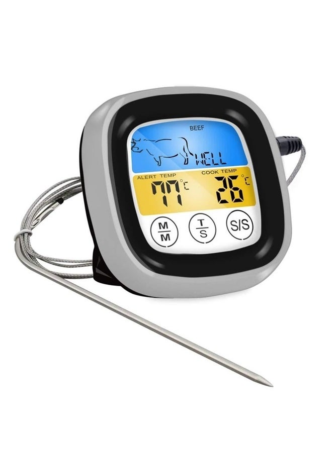 yongsheng Digital Kitchen Thermometer 7.5x7.5x2.5cm，Meat Thermometer, Digital Oven Thermometer, Instant Read Grill Thermometer for Oven BBQ Candy Steak Cooking Baking Grilling  - Image 1