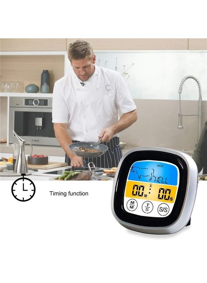 yongsheng Digital Kitchen Thermometer 7.5x7.5x2.5cm，Meat Thermometer, Digital Oven Thermometer, Instant Read Grill Thermometer for Oven BBQ Candy Steak Cooking Baking Grilling  - Image 3
