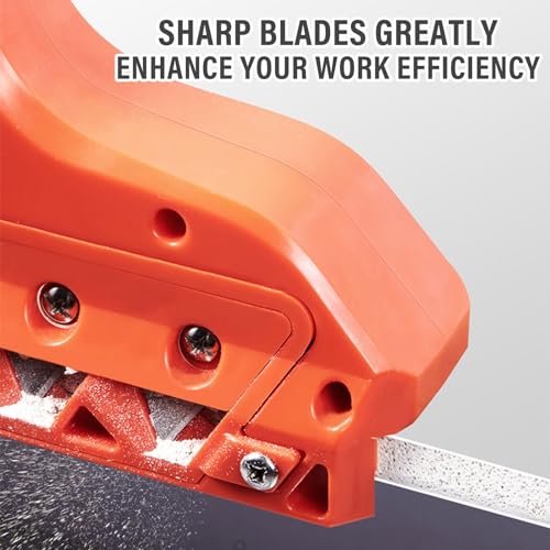 HOTBEST Plasterboard Fast Cutter, Plasterboard Edger, Precise 45° 60° Gypsum Board Hand Plane with 10 Blades, Drywall Edge Chamfer Woodworking Hand Tool Cutting for Drywall Plasterboard (45°+60°) - Image 5