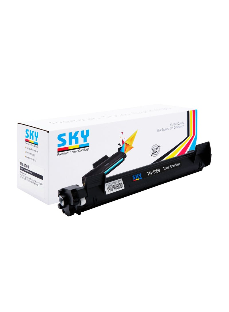 SKY خراطيش حبر TN1000 الأسود لطابعات Brother DCP 1510 و HL 1110 و MFC 1810 - Image 1