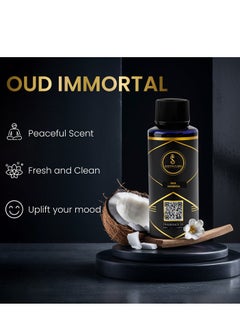 سينتا فلورا زيت عطر الناشر Oud Immortal - رائحة مهدئة ومُعالجة ومُريحة لأجهزة التعطير - علاج عطري (50 مل)  - Image 4