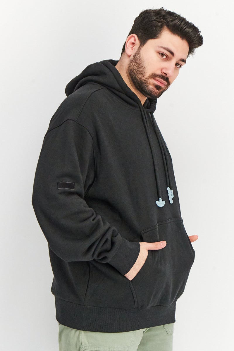 adidas Originals Men Sportswear Fit Adicolors Hoodie Outdoor Sweatshirts, Black  - Image 4