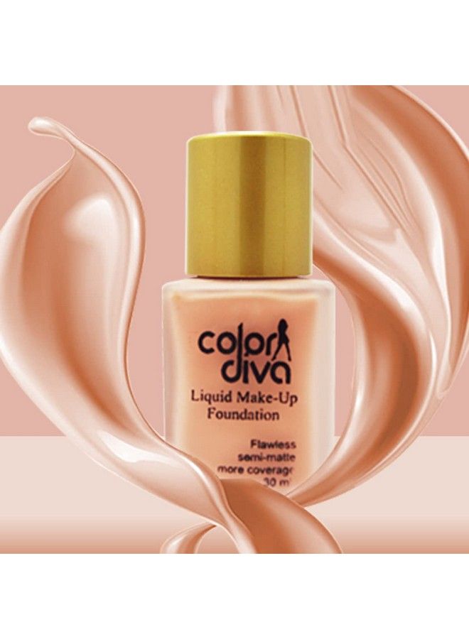 Color Diva Matte Perfect Cover Foundation F102 Cool Rose 30 Ml - Image 3