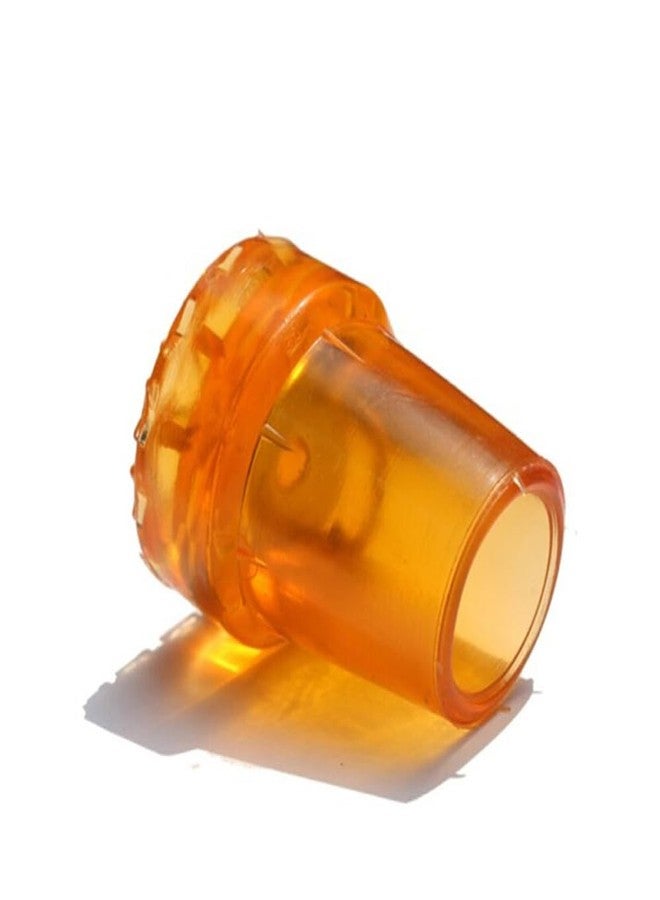 DraCra 6 Pack Cane Tips 19mm 3/4" + 7/8" 22mm Orange Rubber End Caps Heavy Duty with Metal Washer for Walking Canes Crutches Standard Senior Wooden Crutch Rod - Image 3