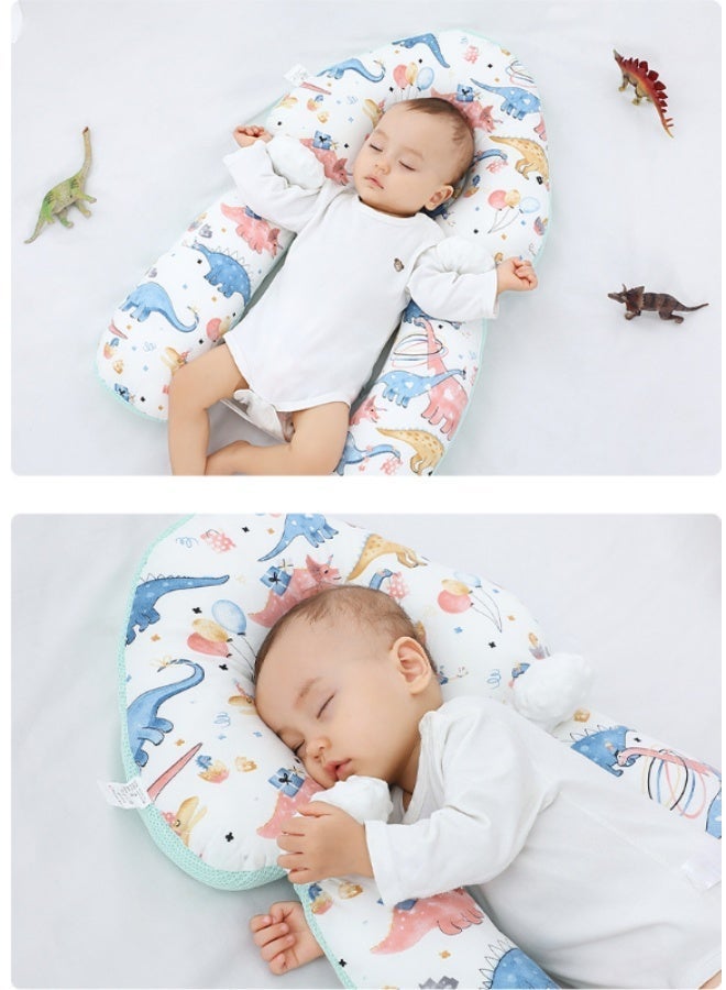 Baby Head Shaping Pillow  Newborn Nursing Sleeping Pillow  Infant Anti-Startle Sleep Pillow Removable Washable Drawstring Adjustable Winter and Summer Dual-Use Neck Support Baby  Memory Foam Pillow Baby Neck Support Detachable shaping Pillow for 0-36 Months - Image 3