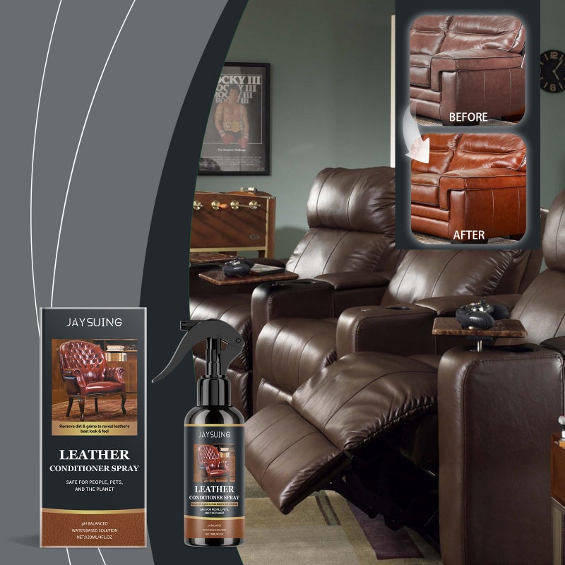 Jaysuing Leather Care Agent Sofa Seat Leather Waterproof Maintenance Cleaning Oil Removal Protective Care Agent - Image 2