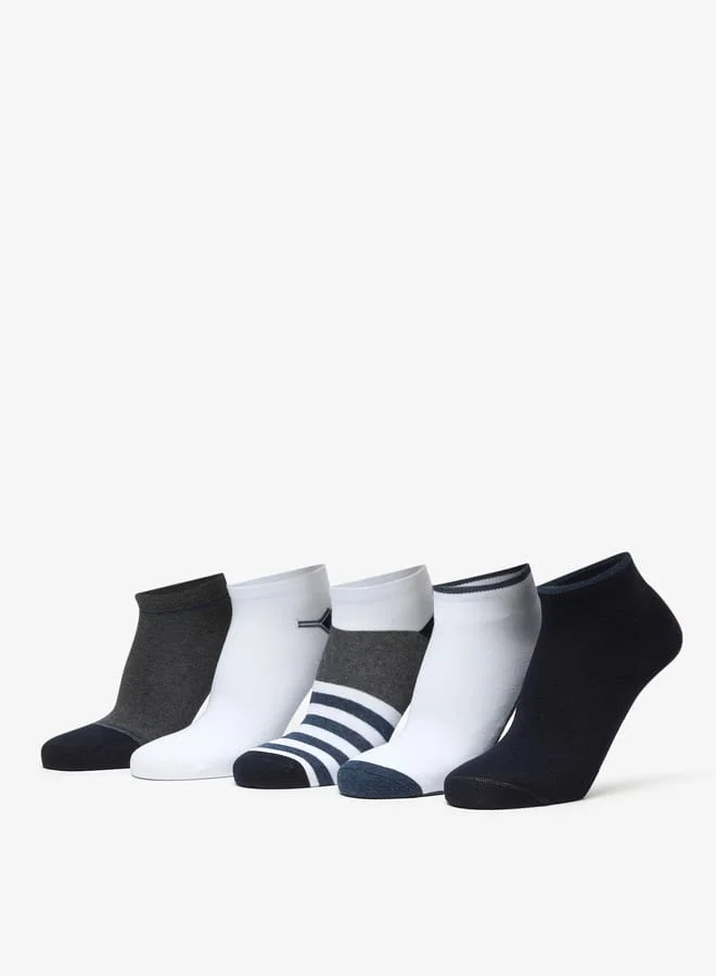 Lee Cooper Men's Assorted Ankle Length Socks - Set of 5